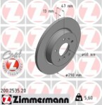 ZIMMERMANN  Bremžu diski COAT Z 200.2535.20
