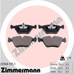 ZIMMERMANN  Brake Pad Set,  disc brake 20968.195.1