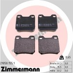 ZIMMERMANN  Brake Pad Set,  disc brake 21050.155.1