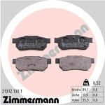 ZIMMERMANN  Bremžu uzliku kompl., Disku bremzes 21312.130.1