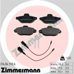 ZIMMERMANN  Комплект тормозных колодок,  дисковый тормоз 21436.170.6