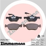 ZIMMERMANN  Brake Pad Set,  disc brake 21636.190.1