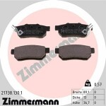ZIMMERMANN  Комплект тормозных колодок,  дисковый тормоз 21738.130.1