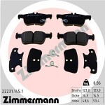 ZIMMERMANN  Комплект тормозных колодок,  дисковый тормоз 22231.145.1