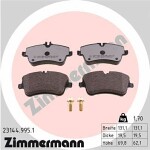 ZIMMERMANN  Комплект тормозных колодок, дисковый тормоз rd:z 23144.995.1