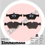 ZIMMERMANN  Brake Pad Set,  disc brake 23183.195.1