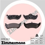 ZIMMERMANN  Комплект тормозных колодок,  дисковый тормоз 23190.165.1