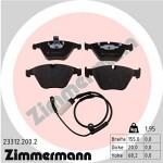 ZIMMERMANN  Brake Pad Set,  disc brake 23312.200.2