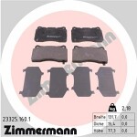 ZIMMERMANN  Комплект тормозных колодок, дисковый тормоз 23325.160.1