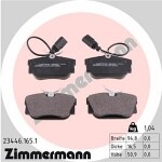 ZIMMERMANN  Brake Pad Set,  disc brake 23446.165.1