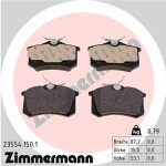 ZIMMERMANN  Brake Pad Set,  disc brake 23554.150.1