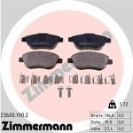 ZIMMERMANN  Комплект тормозных колодок,  дисковый тормоз 23600.190.2
