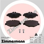 ZIMMERMANN  Комплект тормозных колодок, дисковый тормоз 23743.200.1
