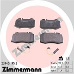 ZIMMERMANN  Комплект тормозных колодок,  дисковый тормоз 23745.175.2
