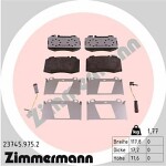 ZIMMERMANN  Комплект тормозных колодок,  дисковый тормоз rd:z 23745.975.2