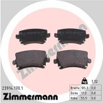ZIMMERMANN  Комплект тормозных колодок,  дисковый тормоз 23914.170.1