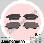 ZIMMERMANN  Комплект тормозных колодок,  дисковый тормоз 23973.165.1