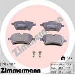 ZIMMERMANN  Brake Pad Set,  disc brake 23984.180.1