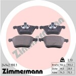 ZIMMERMANN  Комплект тормозных колодок, дисковый тормоз 24142.190.1