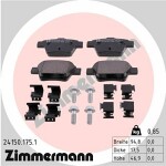 ZIMMERMANN  Комплект тормозных колодок,  дисковый тормоз 24150.175.1