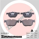 ZIMMERMANN  Комплект тормозных колодок,  дисковый тормоз 24170.195.1