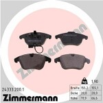 ZIMMERMANN  Brake Pad Set,  disc brake 24333.200.1