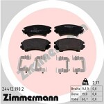 ZIMMERMANN  Комплект тормозных колодок,  дисковый тормоз 24412.190.2