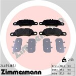 ZIMMERMANN  Комплект тормозных колодок,  дисковый тормоз 24459.185.1