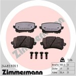 ZIMMERMANN  Brake Pad Set,  disc brake rd:z 24483.970.1
