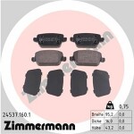 ZIMMERMANN  Brake Pad Set,  disc brake 24537.160.1