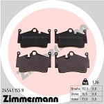 ZIMMERMANN  Комплект тормозных колодок,  дисковый тормоз pb:z 24541.155.9