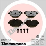 ZIMMERMANN  Комплект тормозных колодок,  дисковый тормоз rd:z 24561.975.1
