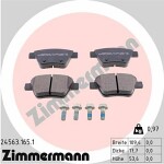 ZIMMERMANN  Комплект тормозных колодок,  дисковый тормоз 24563.165.1