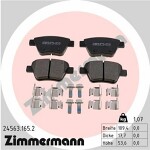 ZIMMERMANN  Brake Pad Set,  disc brake 24563.165.2