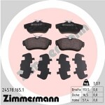 ZIMMERMANN  Brake Pad Set,  disc brake 24578.165.1