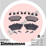 ZIMMERMANN  Brake Pad Set,  disc brake 24578.165.2