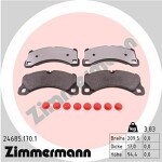ZIMMERMANN  Brake Pad Set,  disc brake 24685.170.1