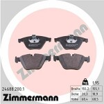 ZIMMERMANN  Комплект тормозных колодок,  дисковый тормоз 24688.200.1