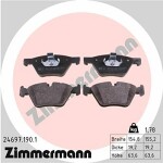 ZIMMERMANN  Комплект тормозных колодок,  дисковый тормоз 24697.190.1