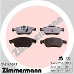 ZIMMERMANN  Комплект тормозных колодок,  дисковый тормоз rd:z 24914.980.1