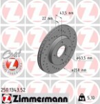 ZIMMERMANN  Тормозной диск SPORT Z 250.1343.52