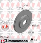 ZIMMERMANN  stabdžių diskas COAT Z 250.1344.20
