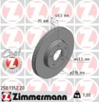 ZIMMERMANN  Brake Disc COAT Z 250.1352.20