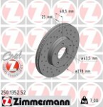 ZIMMERMANN  Brake Disc SPORT BRAKE DISC Z 250.1352.52