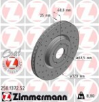 ZIMMERMANN  Brake Disc SPORT BRAKE DISC Z 250.1372.52