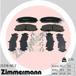 ZIMMERMANN  Комплект тормозных колодок, дисковый тормоз 25378.185.2