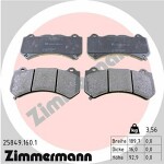ZIMMERMANN  Комплект тормозных колодок,  дисковый тормоз 25849.160.1
