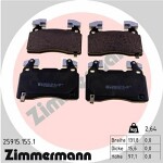 ZIMMERMANN  Комплект тормозных колодок,  дисковый тормоз 25915.155.1