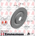 ZIMMERMANN  Тормозной диск SPORT COAT Z 290.2265.52