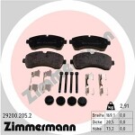 ZIMMERMANN  Комплект тормозных колодок, дисковый тормоз 29200.205.2